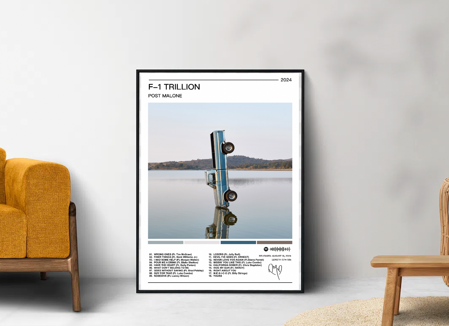 Post Malone | F-1 Trillion Album Poster