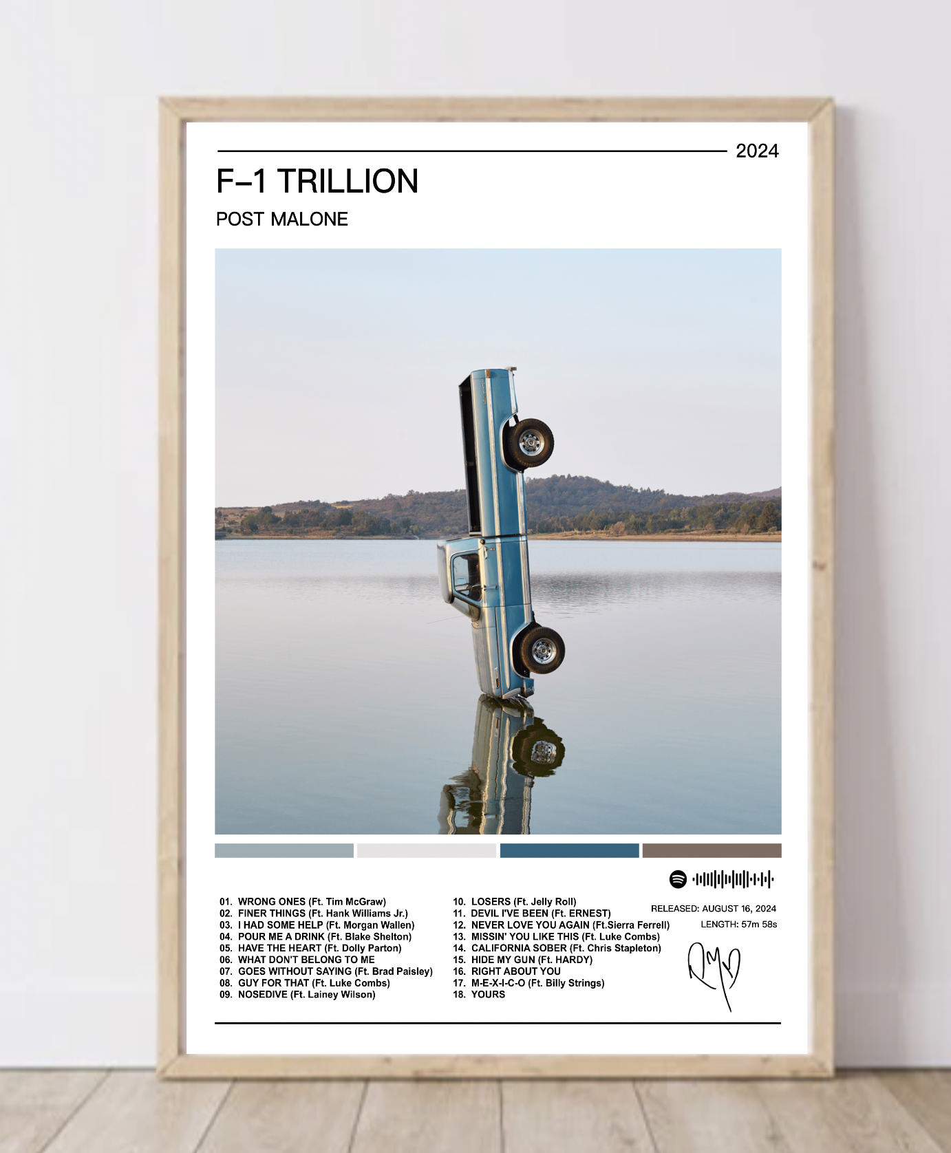 Post Malone | F-1 Trillion Album Poster