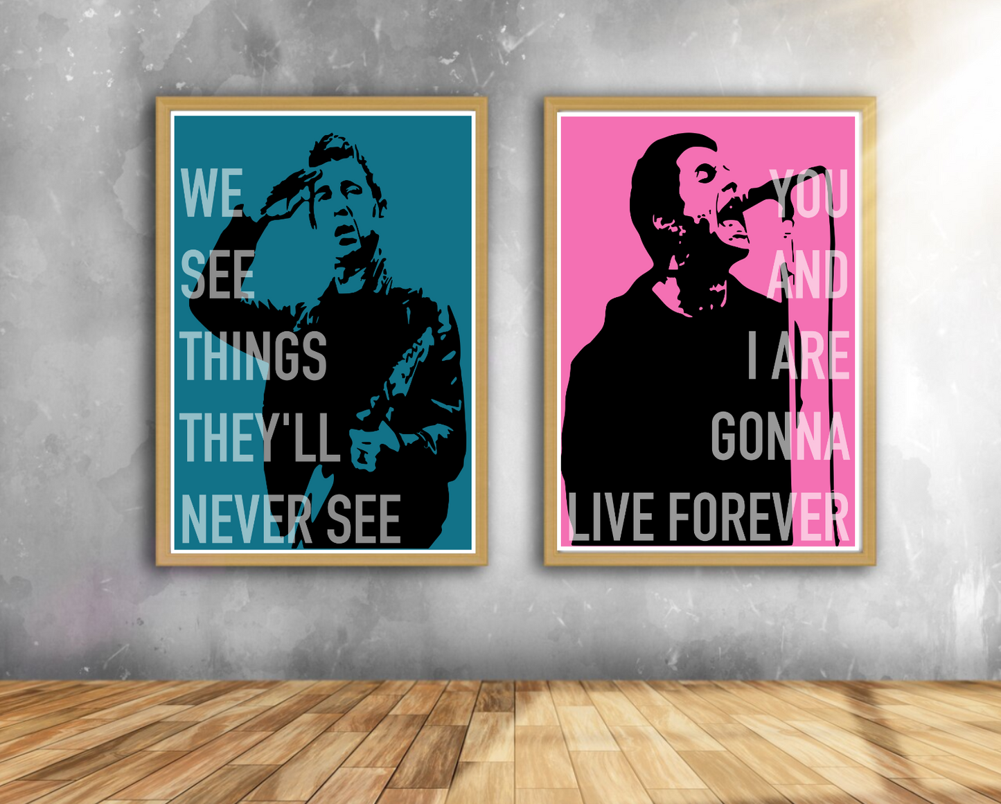Oasis | Live Forever Lyric Poster