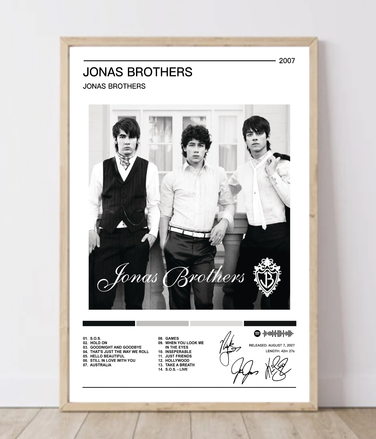Jonas Brothers | Jonas Brothers Album Poster
