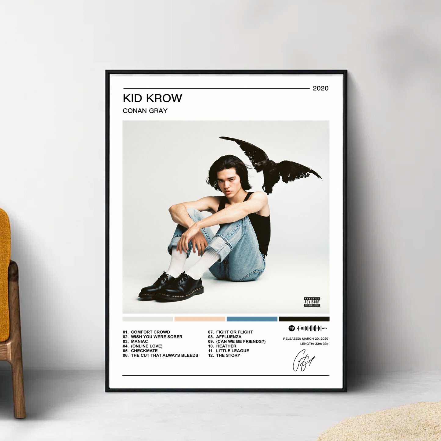 Conan Gray | Kid Krow Album Poster
