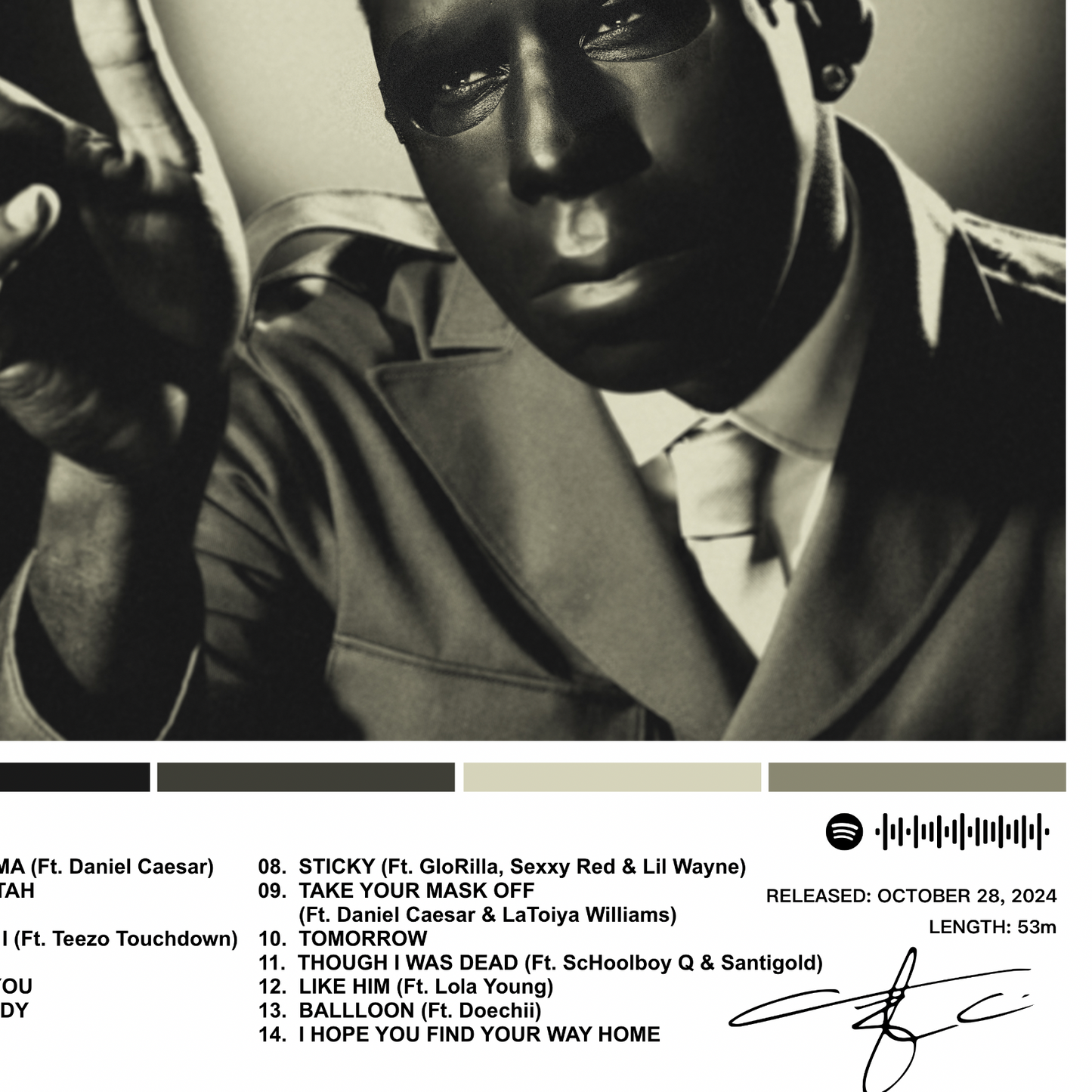 Tyler, The Creator | Chromakopia Album Poster