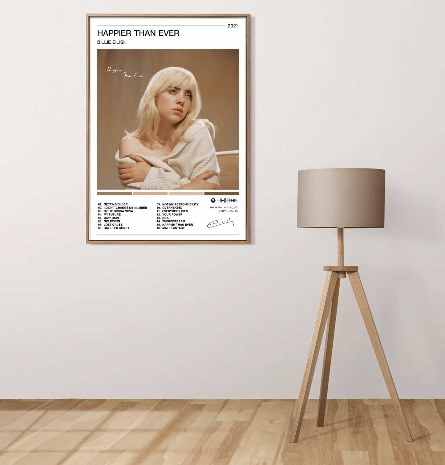 Billie Eilish | Happier Than Ever Album Poster