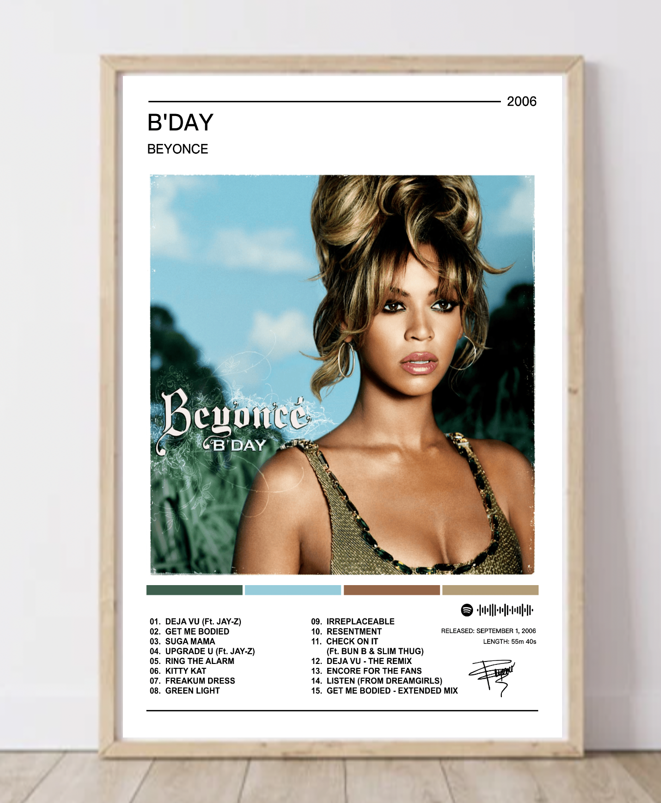 Beyonce | B'Day Album Poster