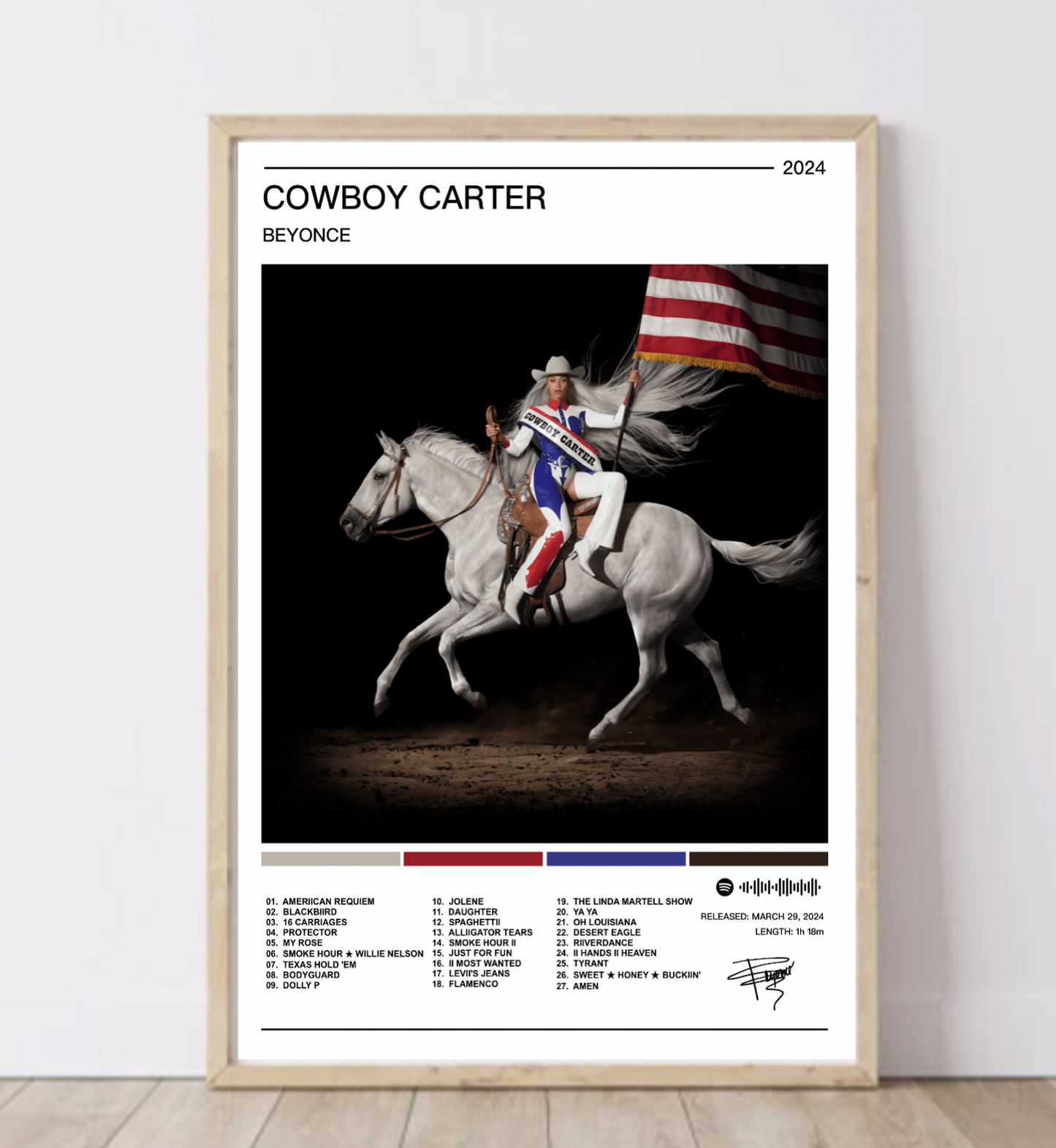 Beyonce | Cowboy Carter Album Poster