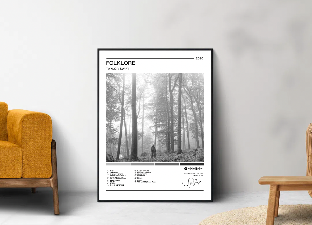 Taylor Swift | Folklore Album Poster