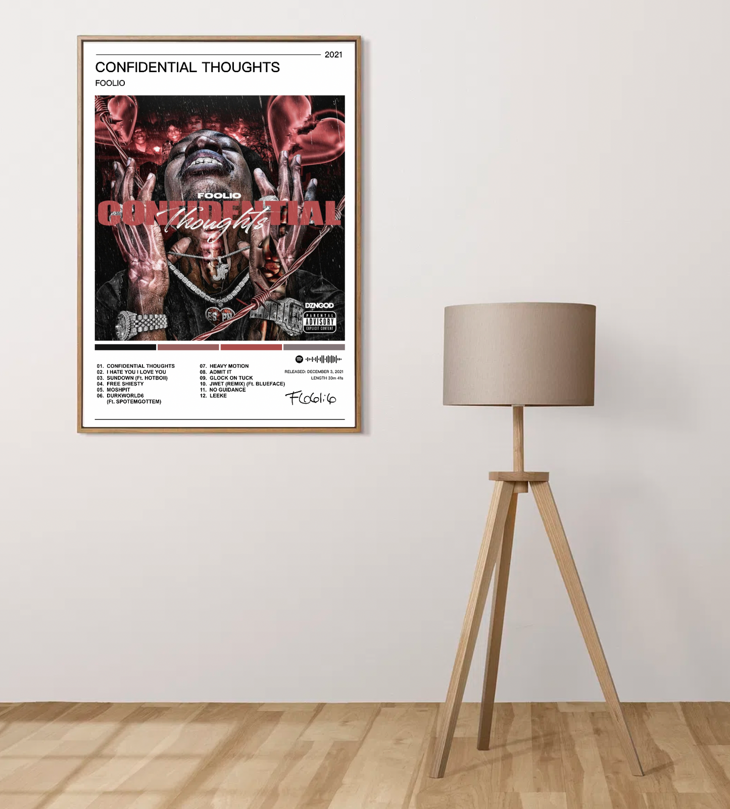 Foolio | Confidential Thoughts Album Poster
