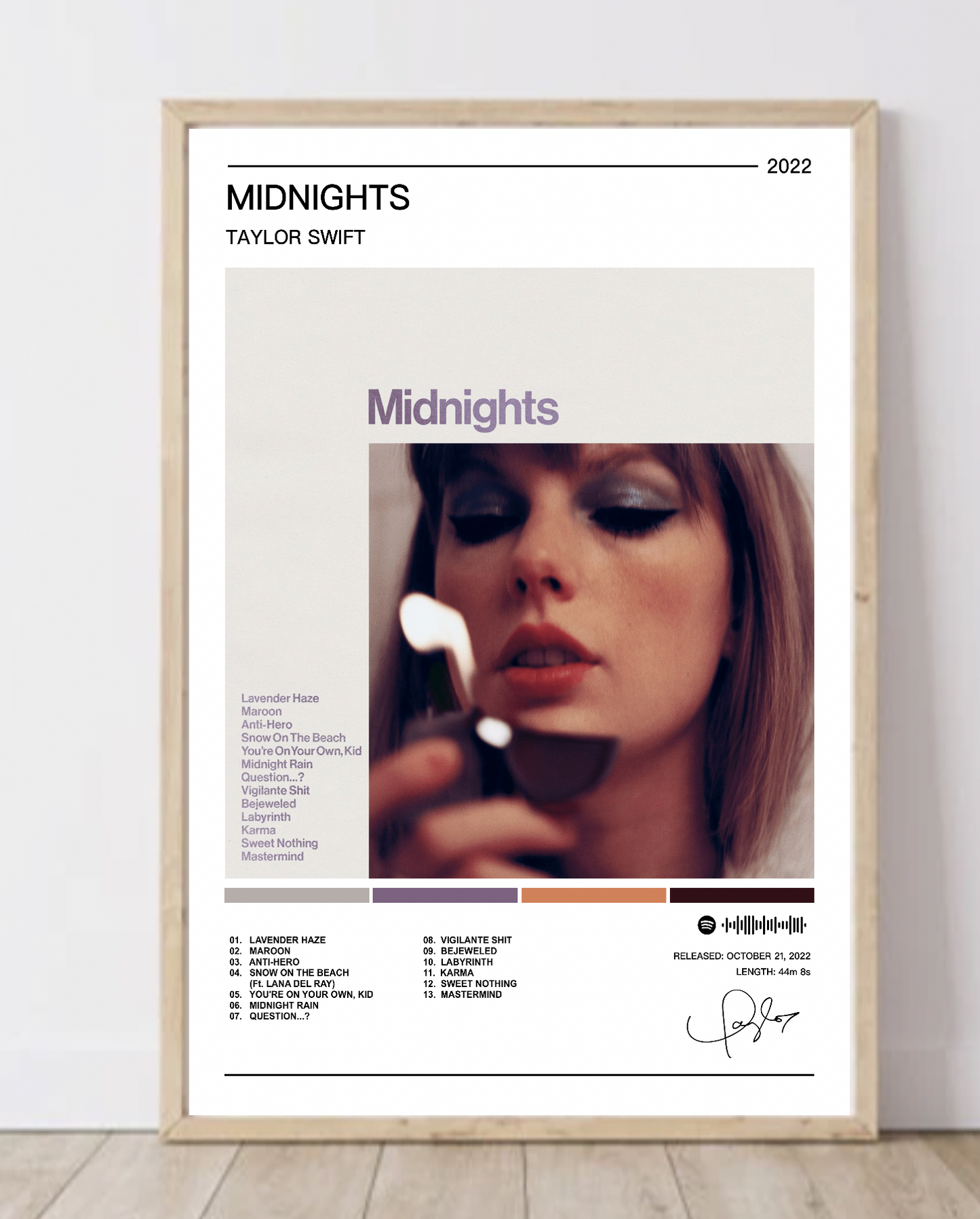 Taylor Swift | Midnights Album Poster