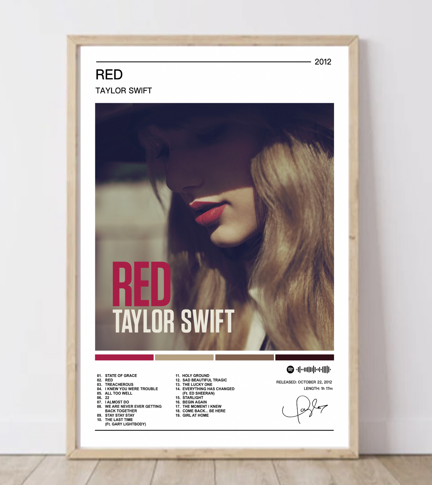 Taylor Swift | Red Album Poster
