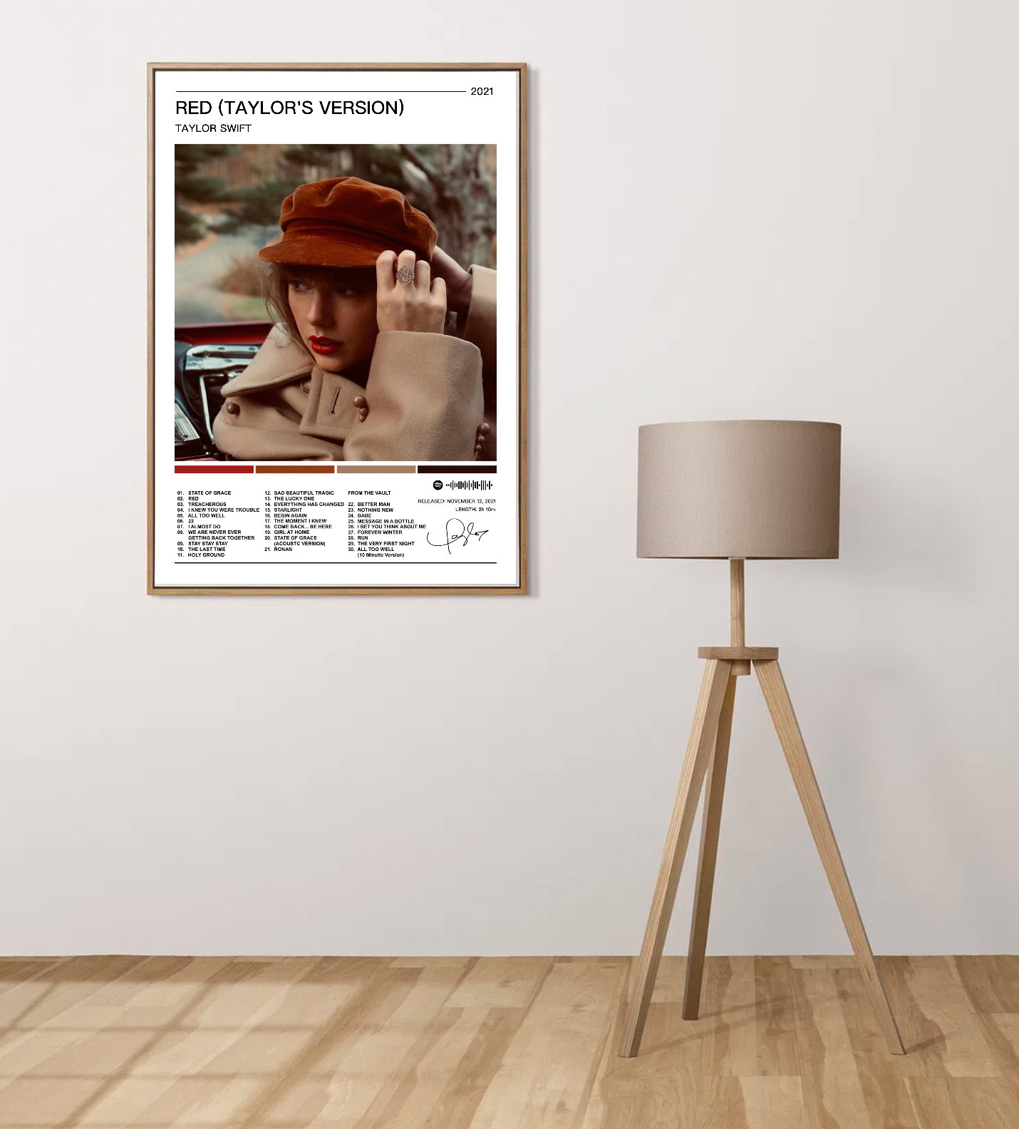 Taylor Swift | Red (Taylors Version) Album Poster