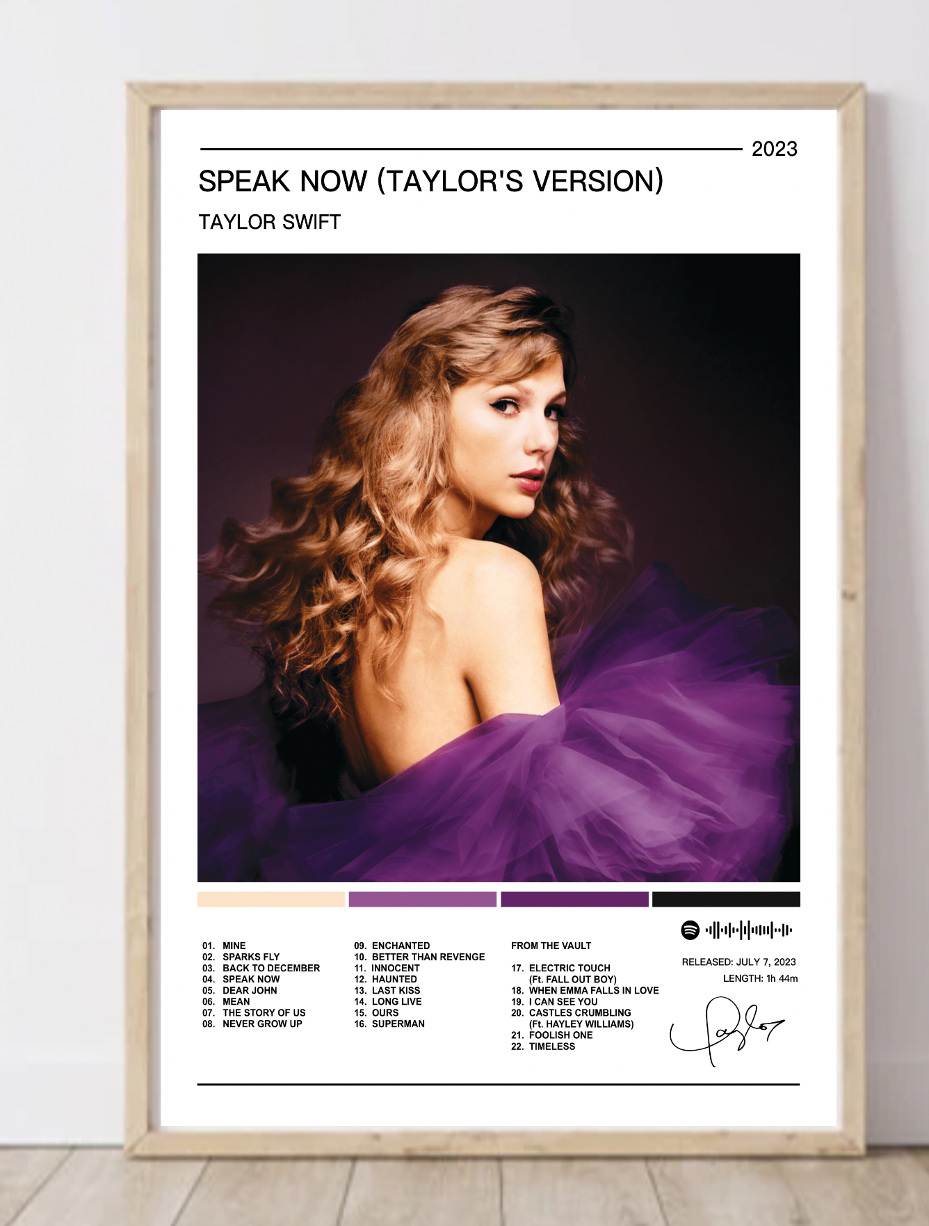 Taylor Swift | Speak Now (Taylors Version) Album Poster