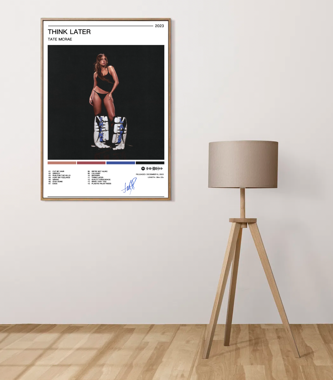 Tate McRae | Think Later Album Poster