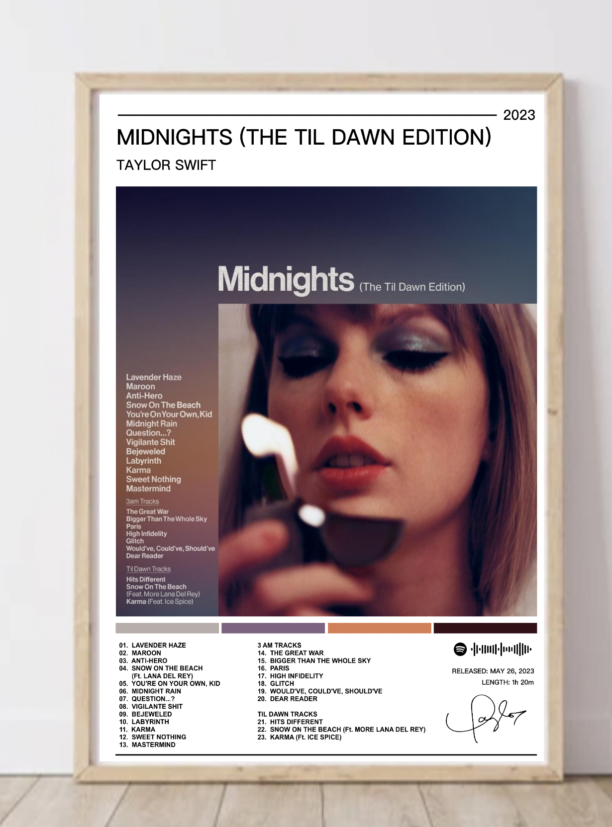 Taylor Swift | Midnights (The Til Dawn Edition) Poster
