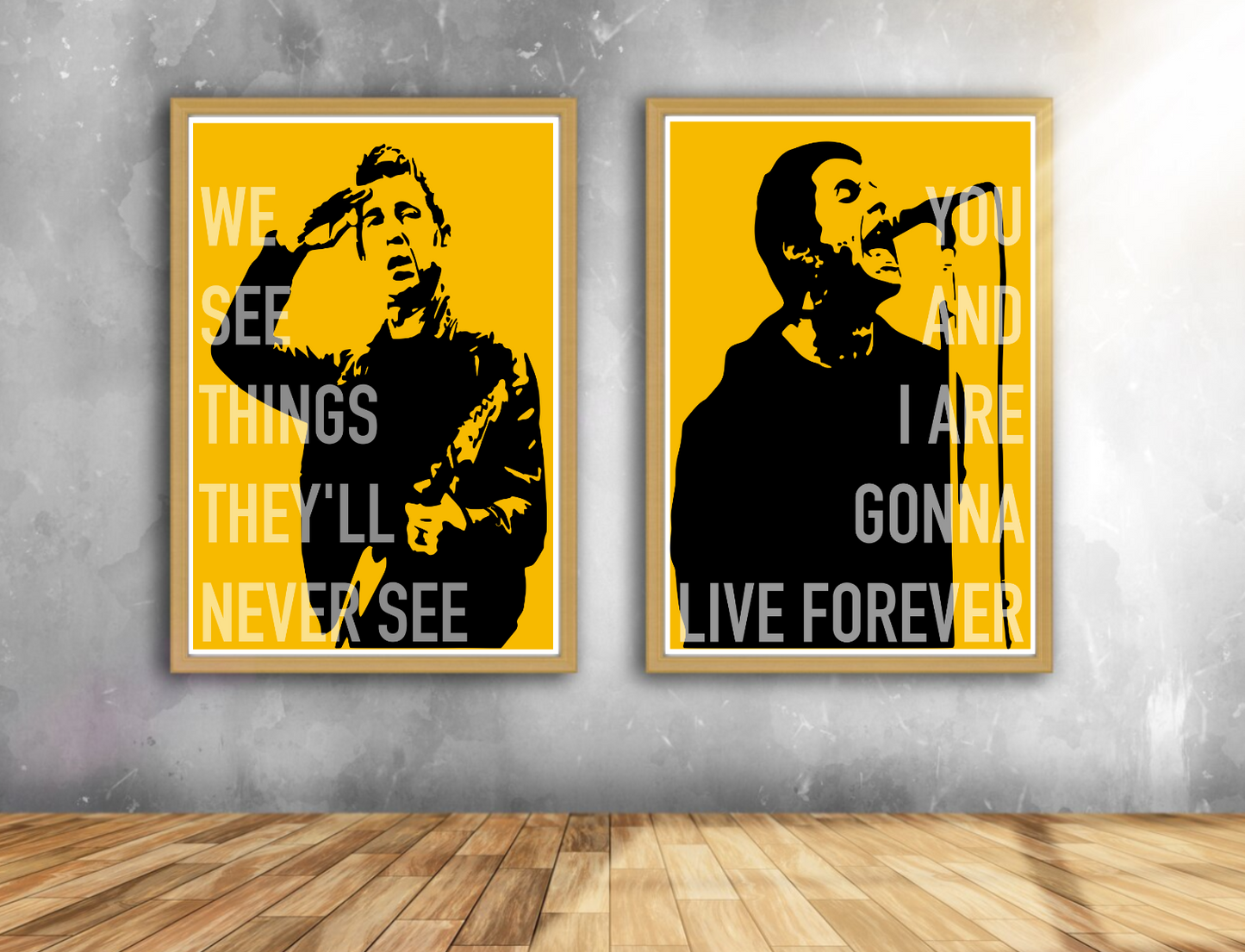 Oasis |  Live Forever Lyric Poster