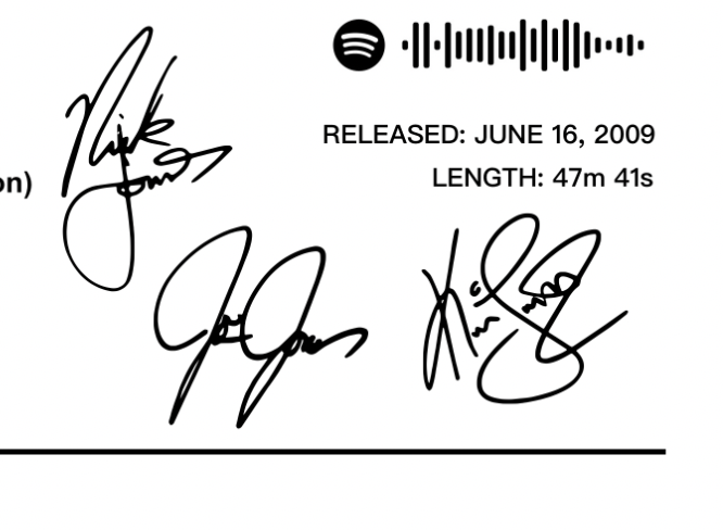 Jonas Brothers | Lines Vines and Trying Times Album Poster