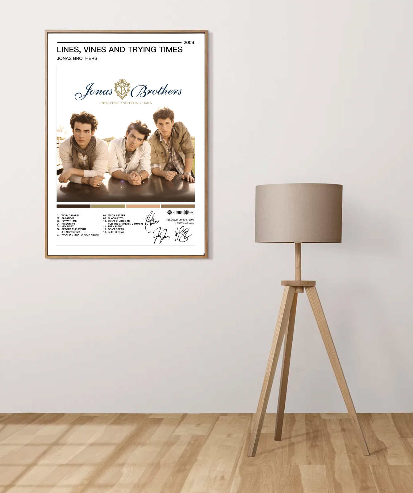 Jonas Brothers | Lines Vines and Trying Times Album Poster