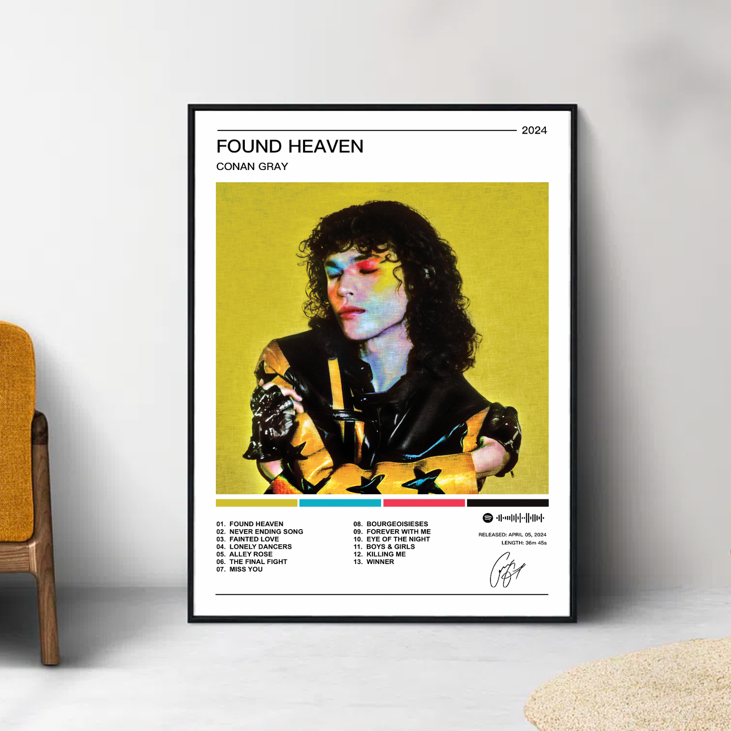 Conan Gray |  Found Heaven Album Poster