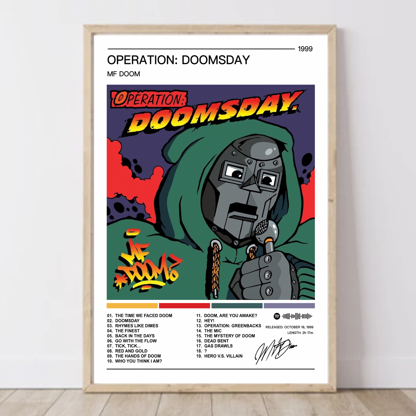 MF Doom | Operation Doomsday Album Poster