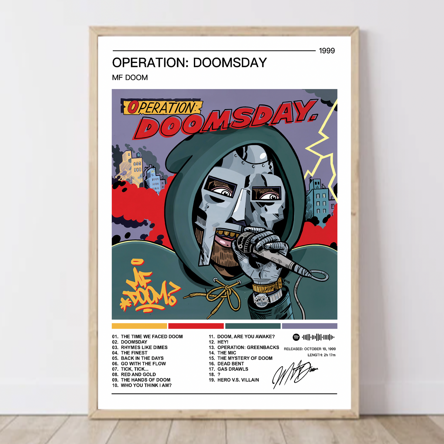 MF Doom | Operation Doomsday - Re-issue Album Poster