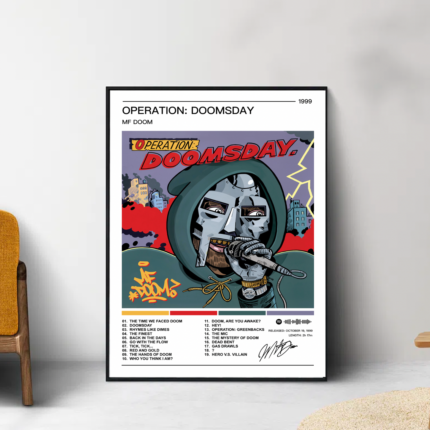 MF Doom | Operation Doomsday - Re-issue Album Poster