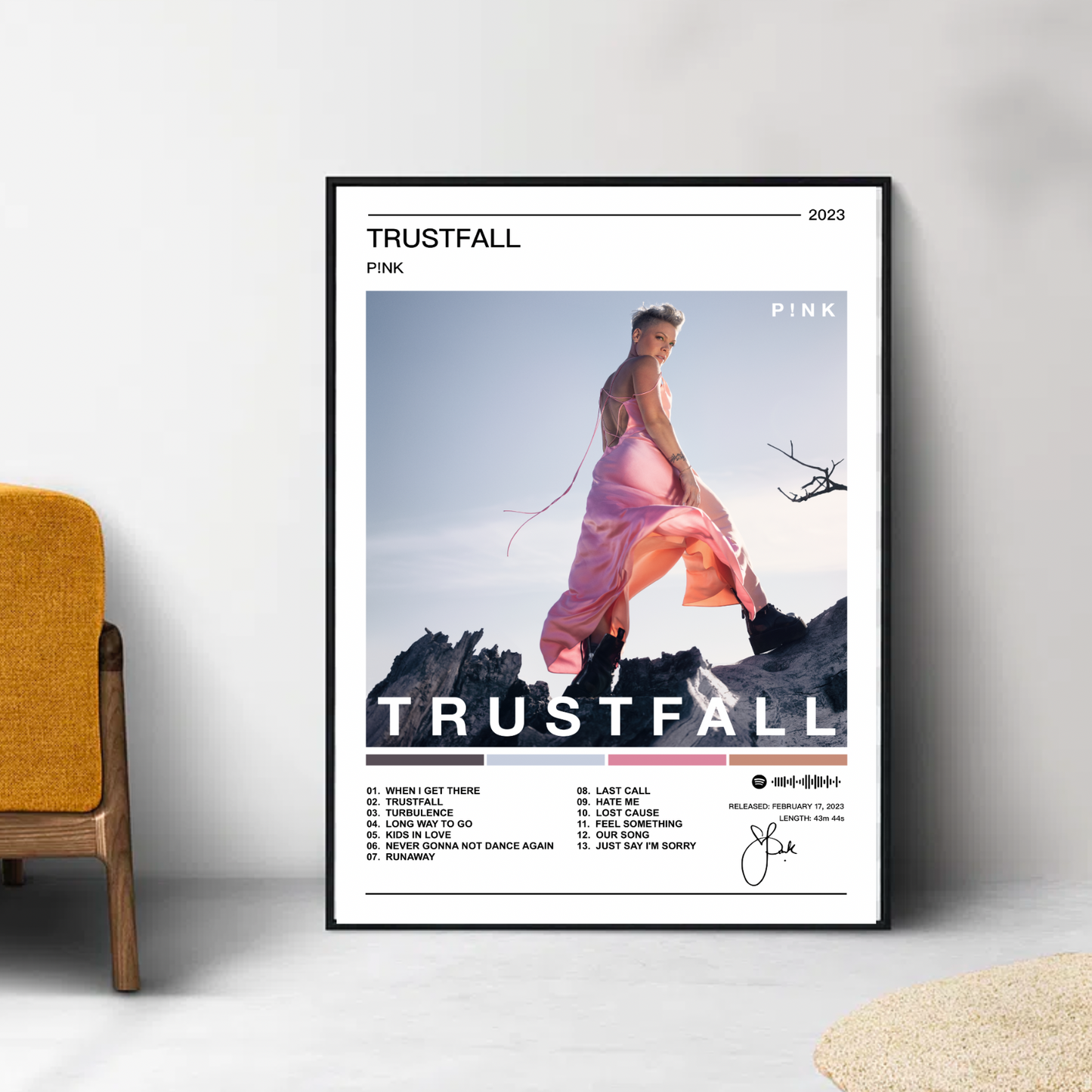 P!nk | Trustfall Album Poster