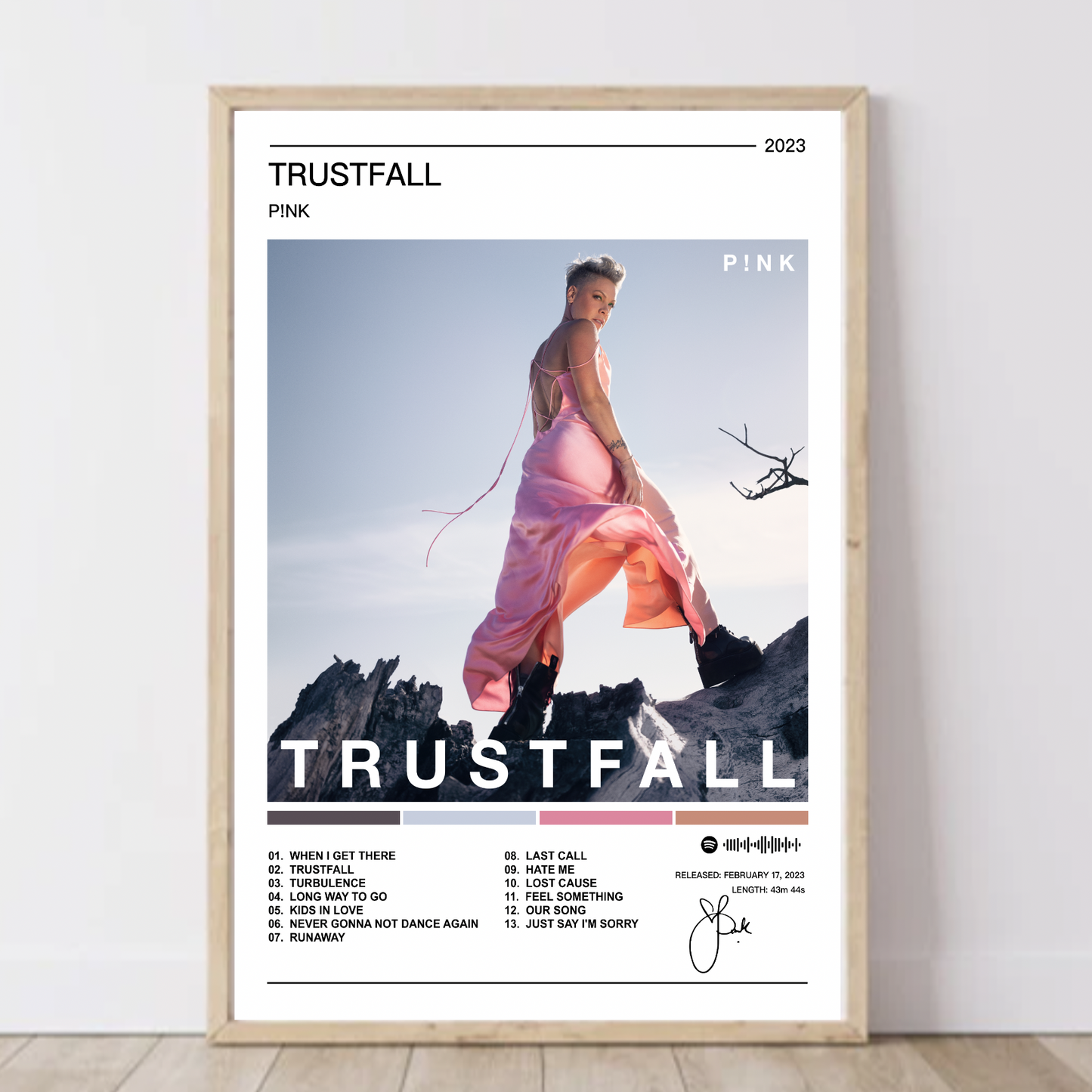 P!nk | Trustfall Album Poster