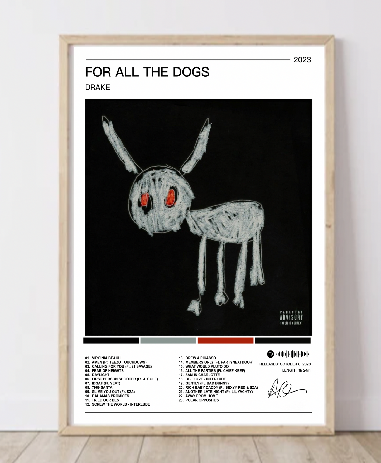 Drake | For All The Dogs Album Poster