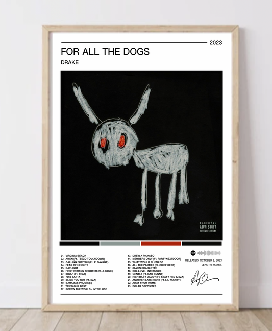 Drake | For All The Dogs Album Poster