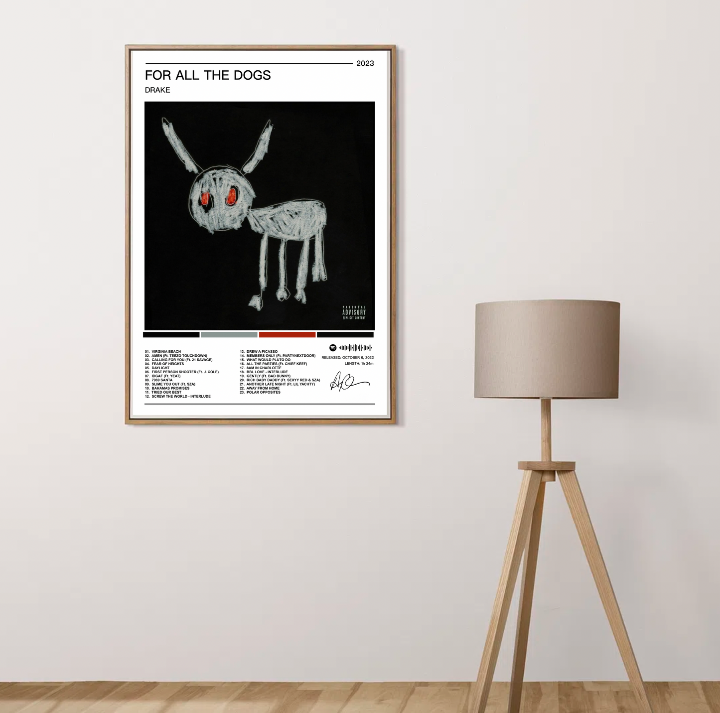 Drake | For All The Dogs Album Poster