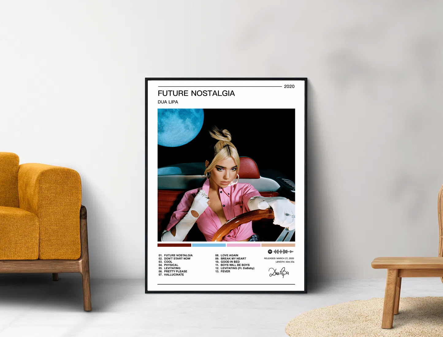 Dua Lipa | Future Nostalgia Album Poster