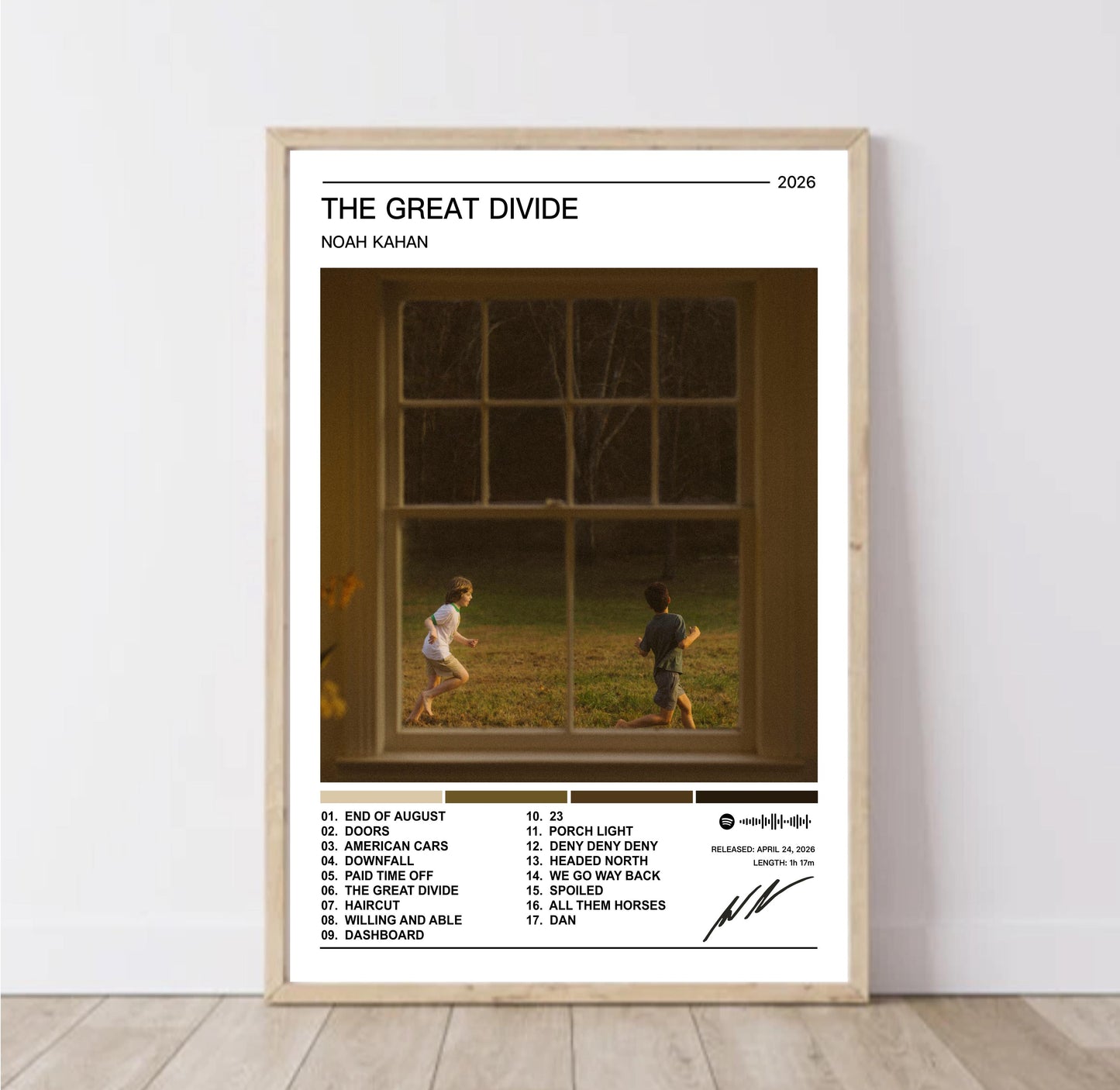 Noah Kahan | The Great Divide Album Poster