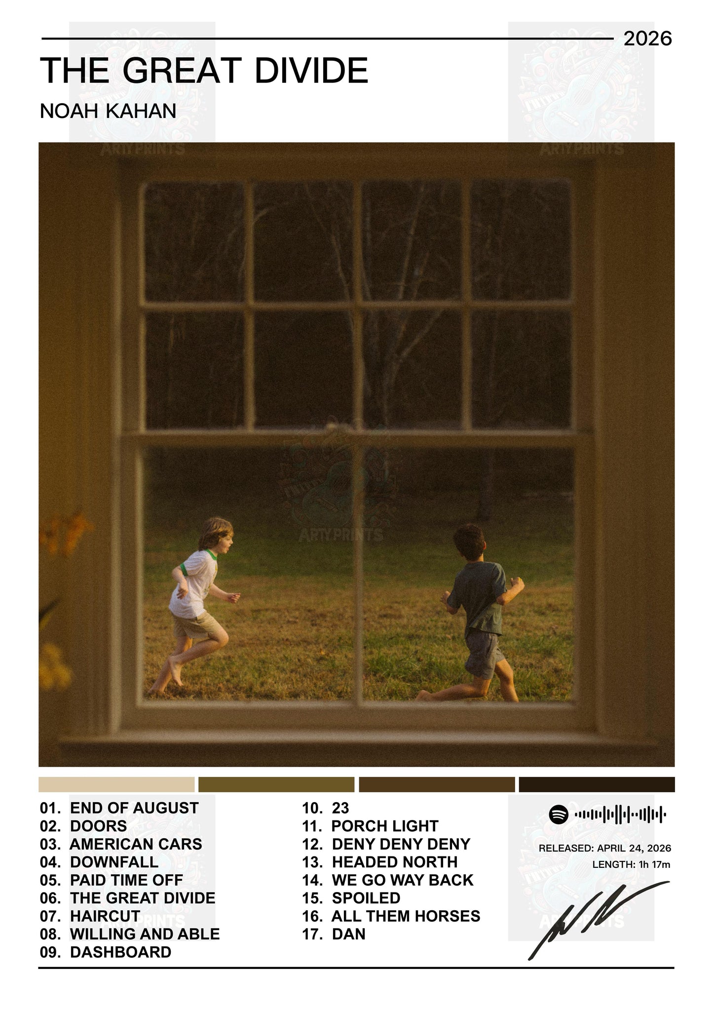 Noah Kahan | The Great Divide Album Poster
