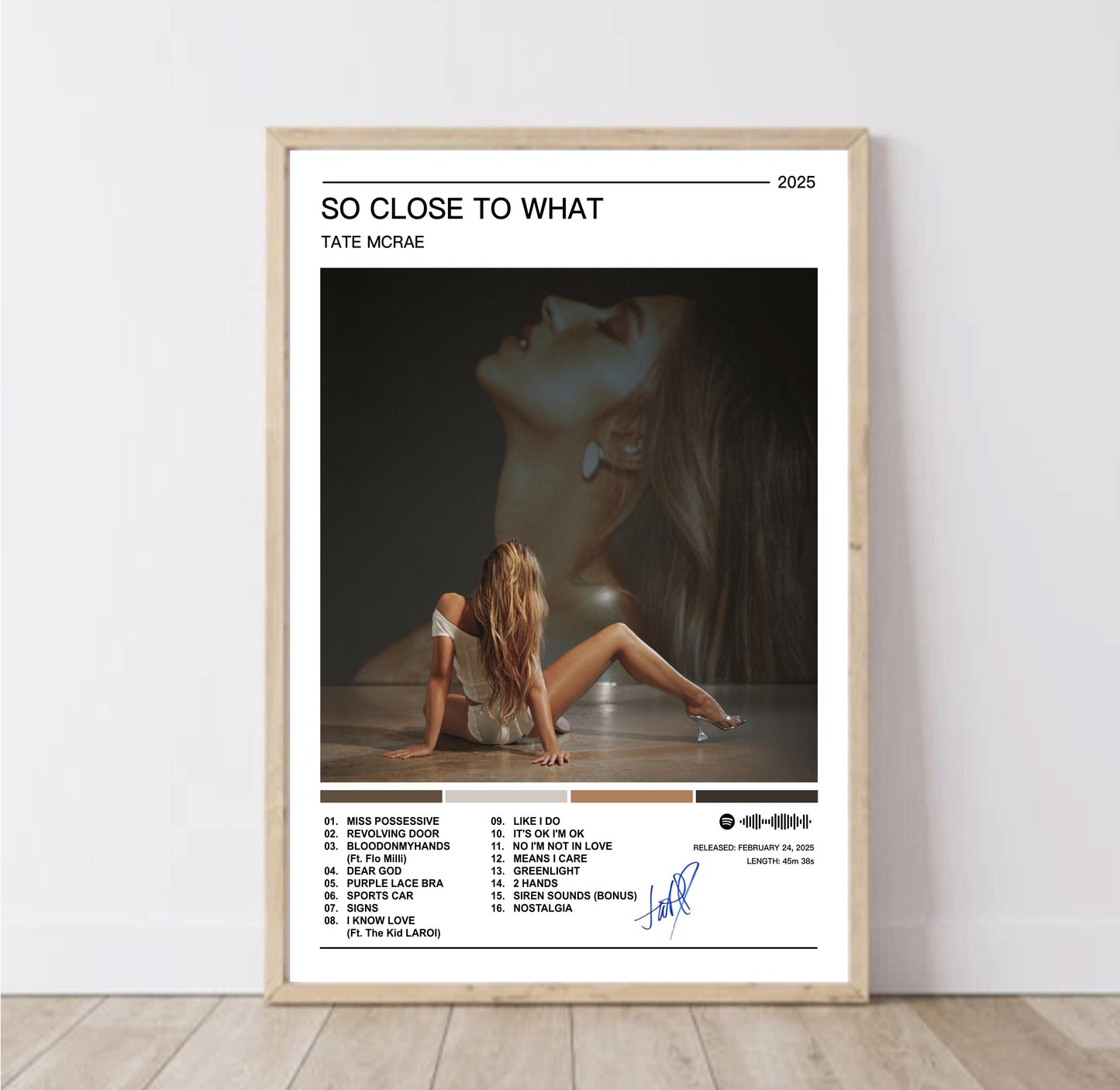 Tate McRae |  So Close To What Album Poster