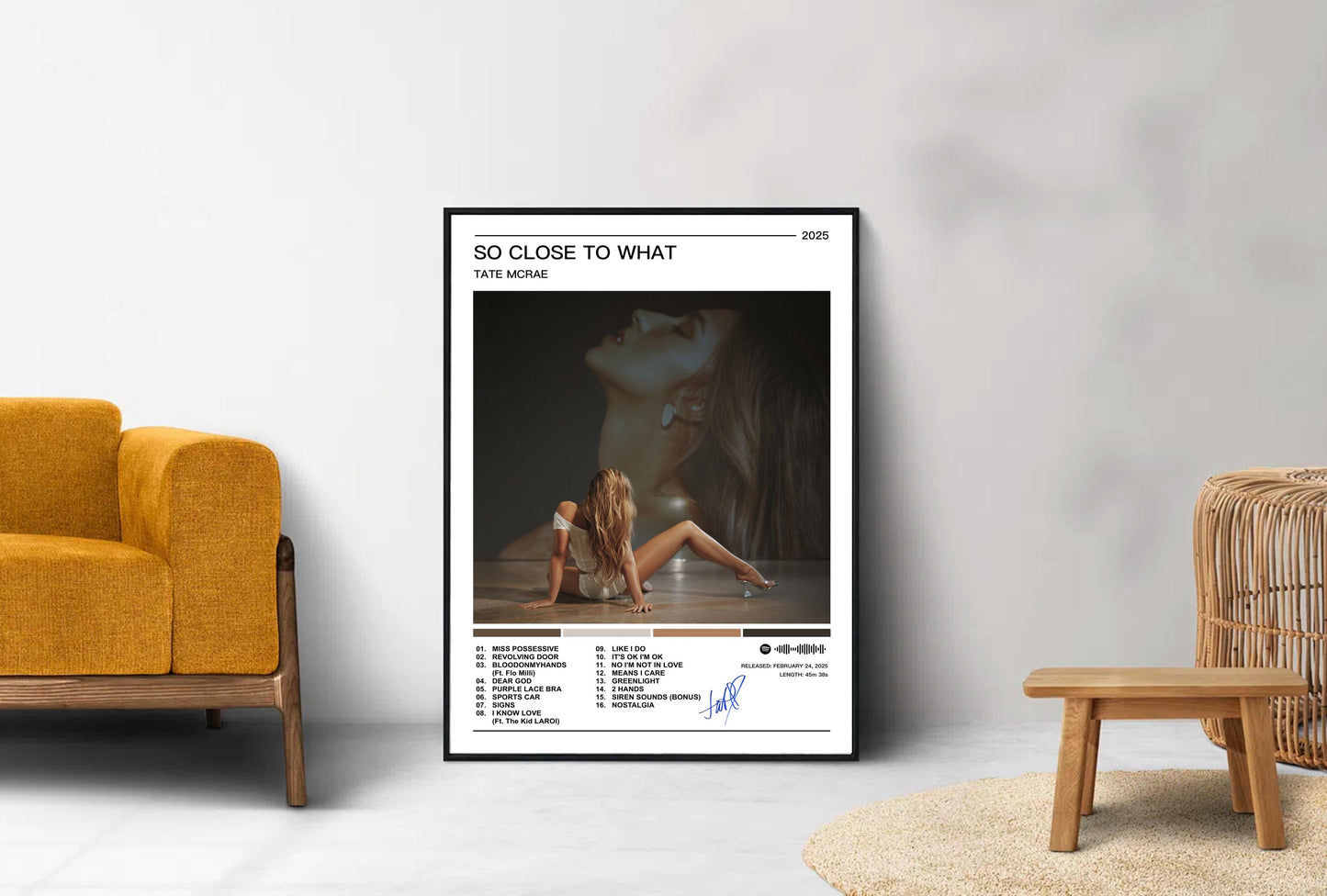 Tate McRae |  So Close To What Album Poster