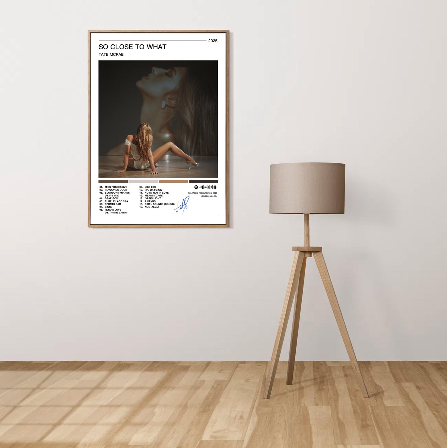 Tate McRae |  So Close To What Album Poster