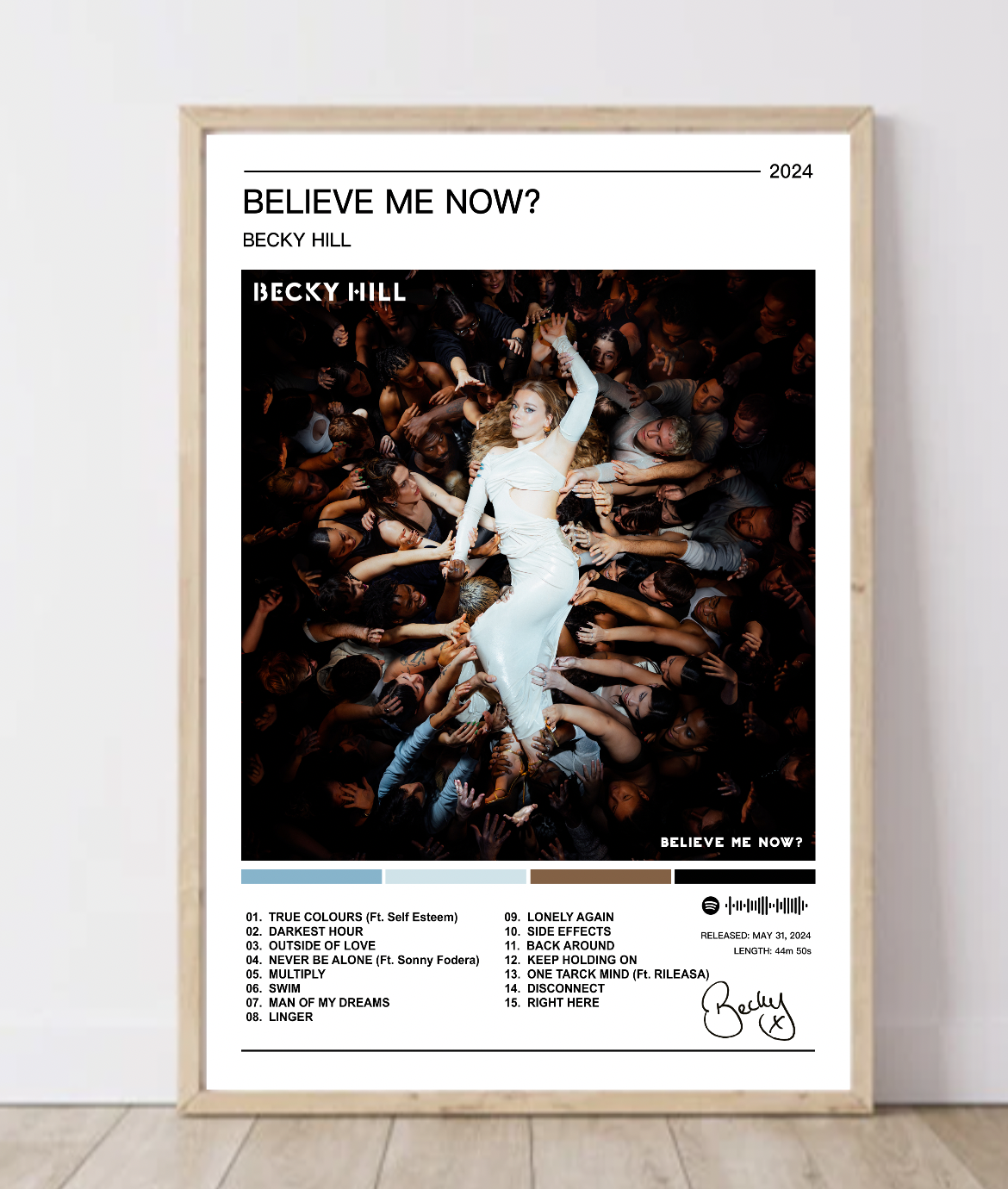 Becky Hill |  Believe Me Now? Album Poster