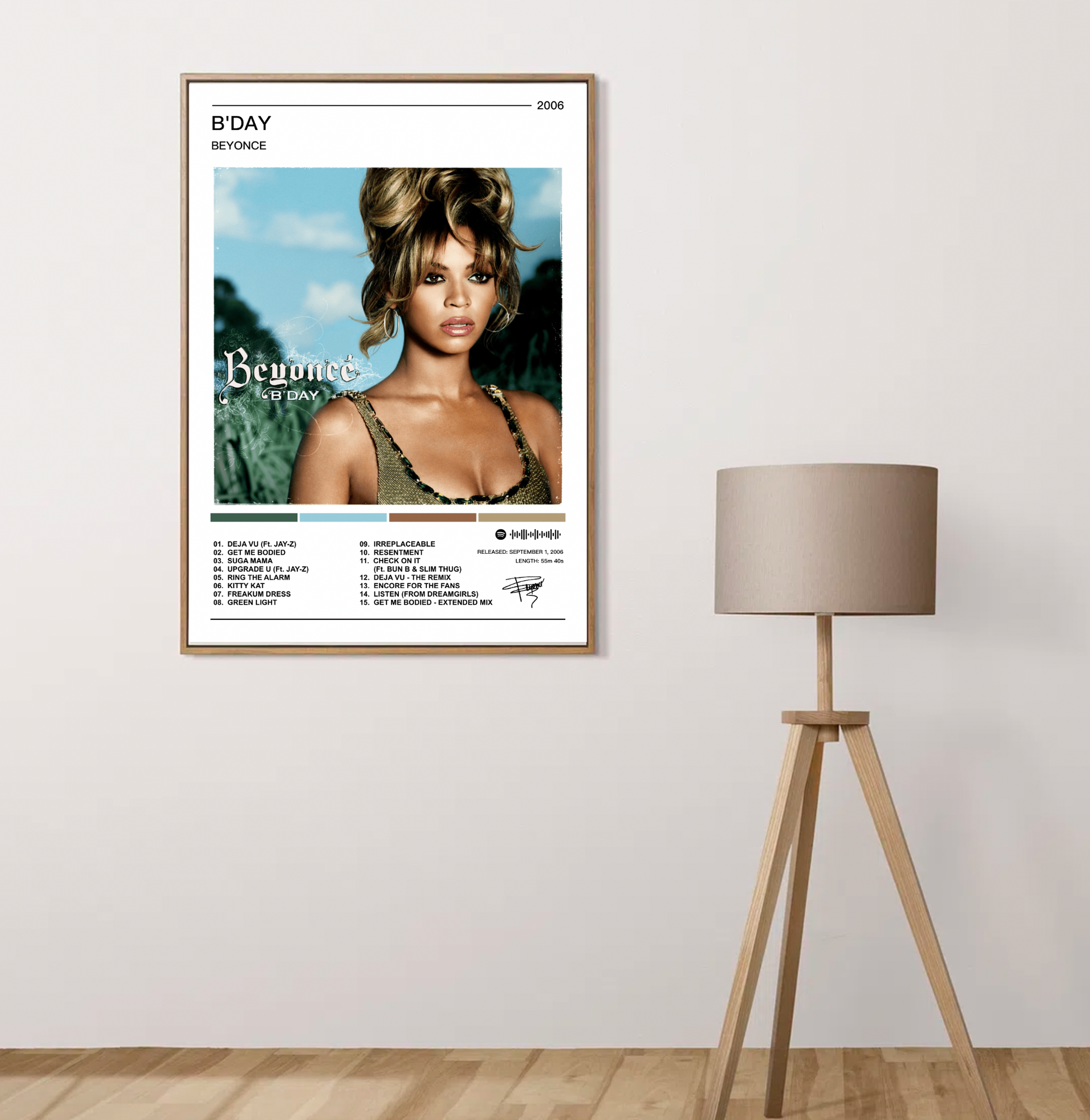 Vintage Beyoncé B'day CD Album Deluxe Edition Promo Poster Small 8.5 x 11 NICE Vintage Beyoncé B'day CD Album Deluxe Edition Promo Poster Small 8.5 x 11 NICE