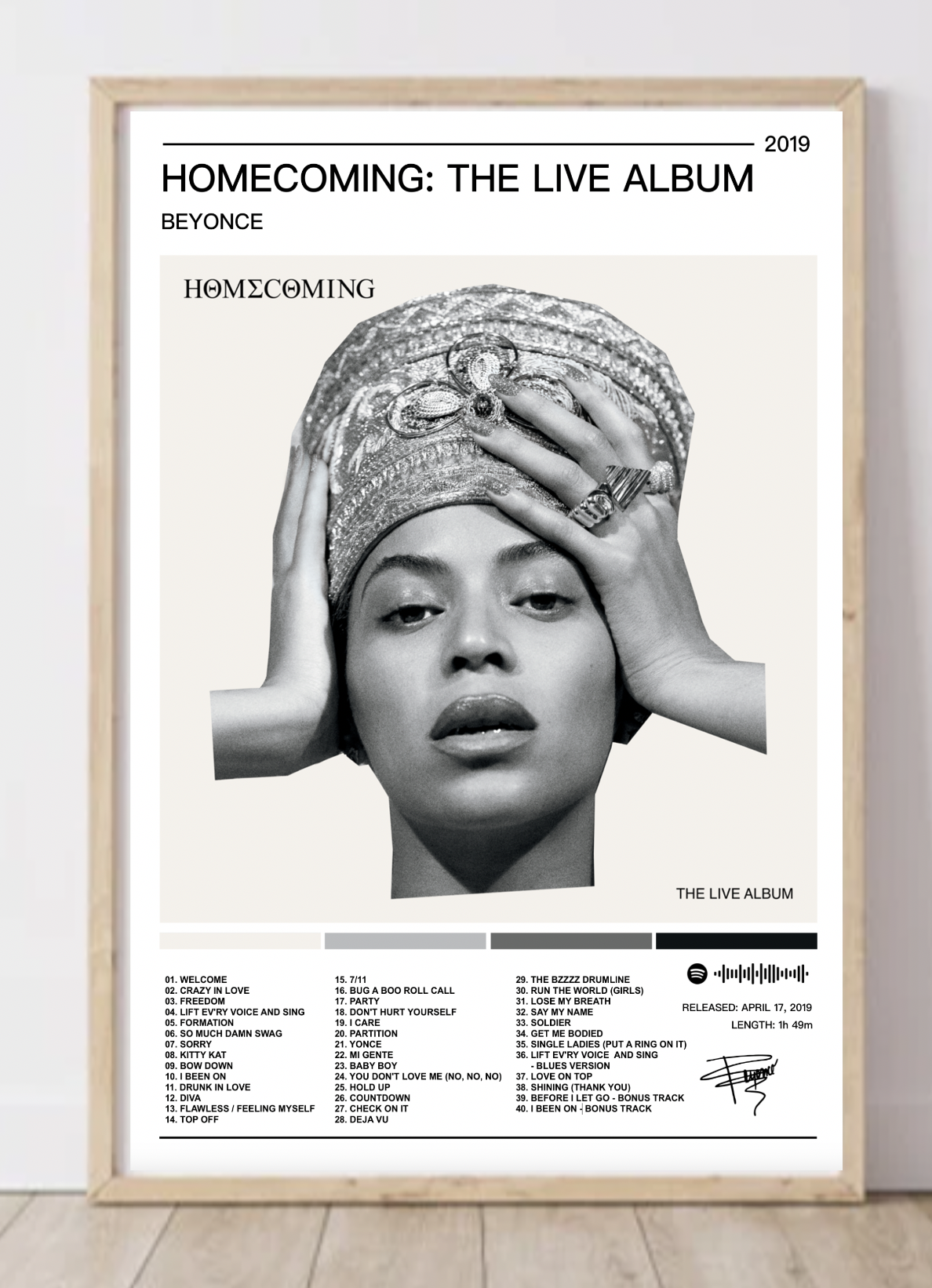 Beyonce | Homecoming Album Poster – ArtyPrints