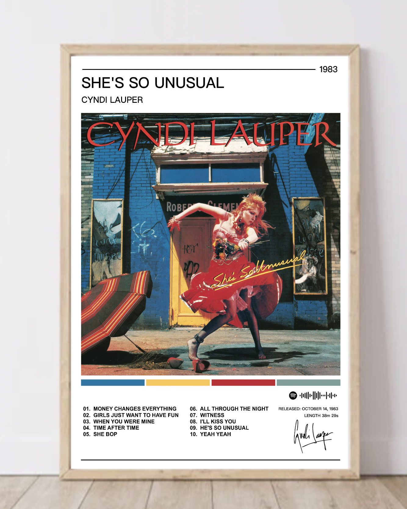 Cyndi Lauper |  She's So Unusual Album Poster