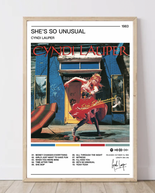 Cyndi Lauper |  She's So Unusual Album Poster