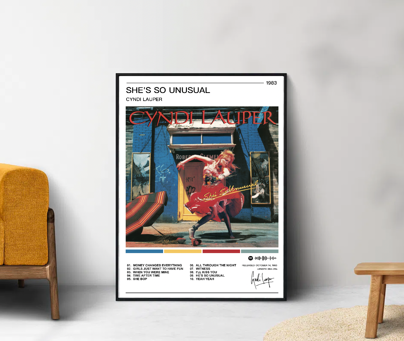 Cyndi Lauper |  She's So Unusual Album Poster