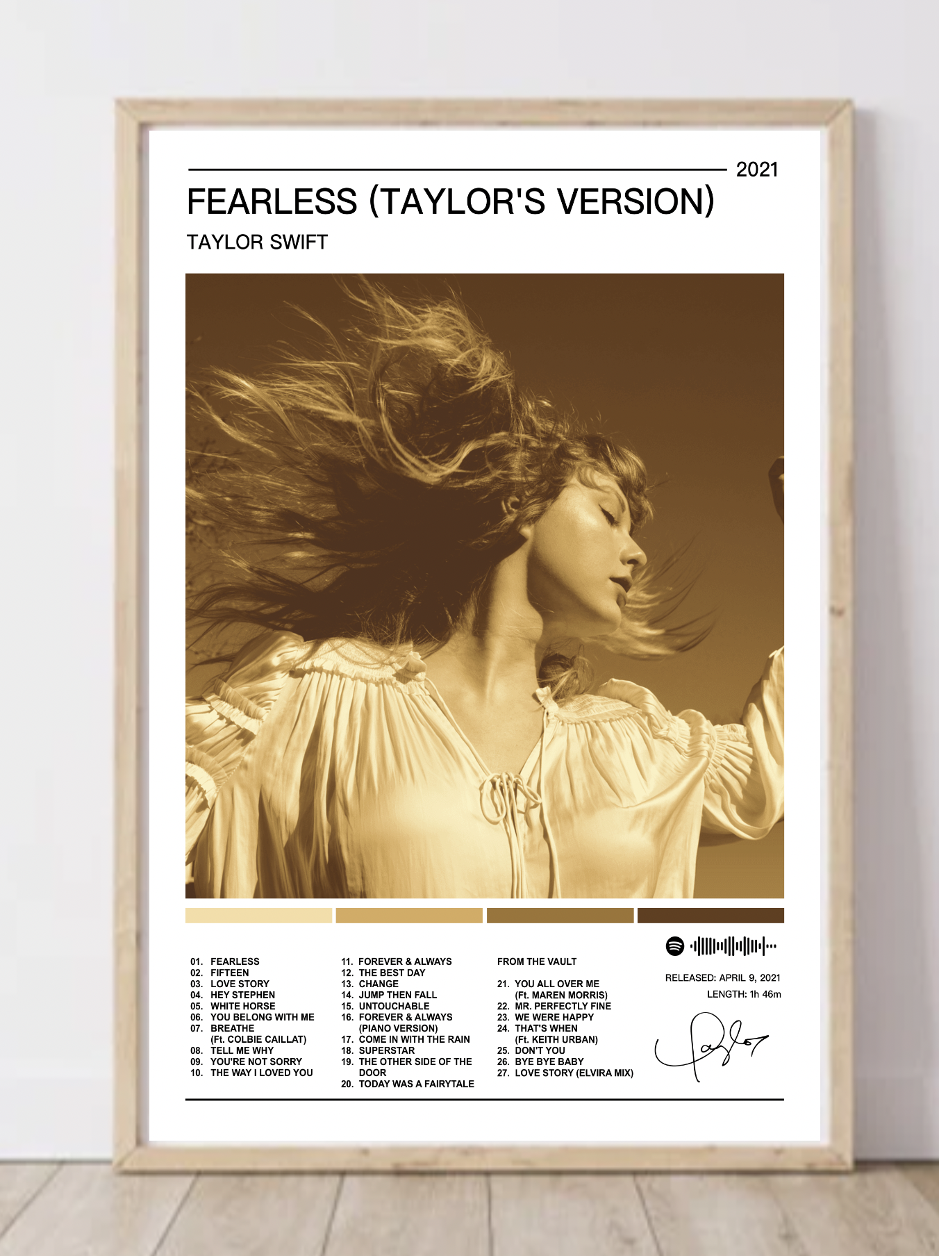 Taylor Swift | Fearless (Taylors Version) Album Poster