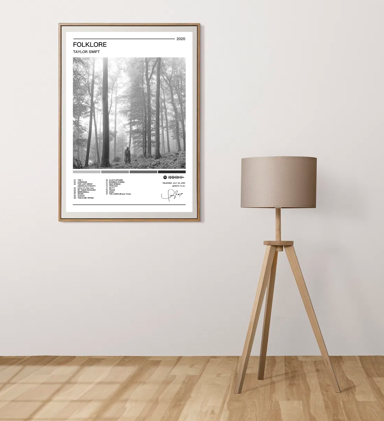 Taylor Swift | Folklore Album Poster