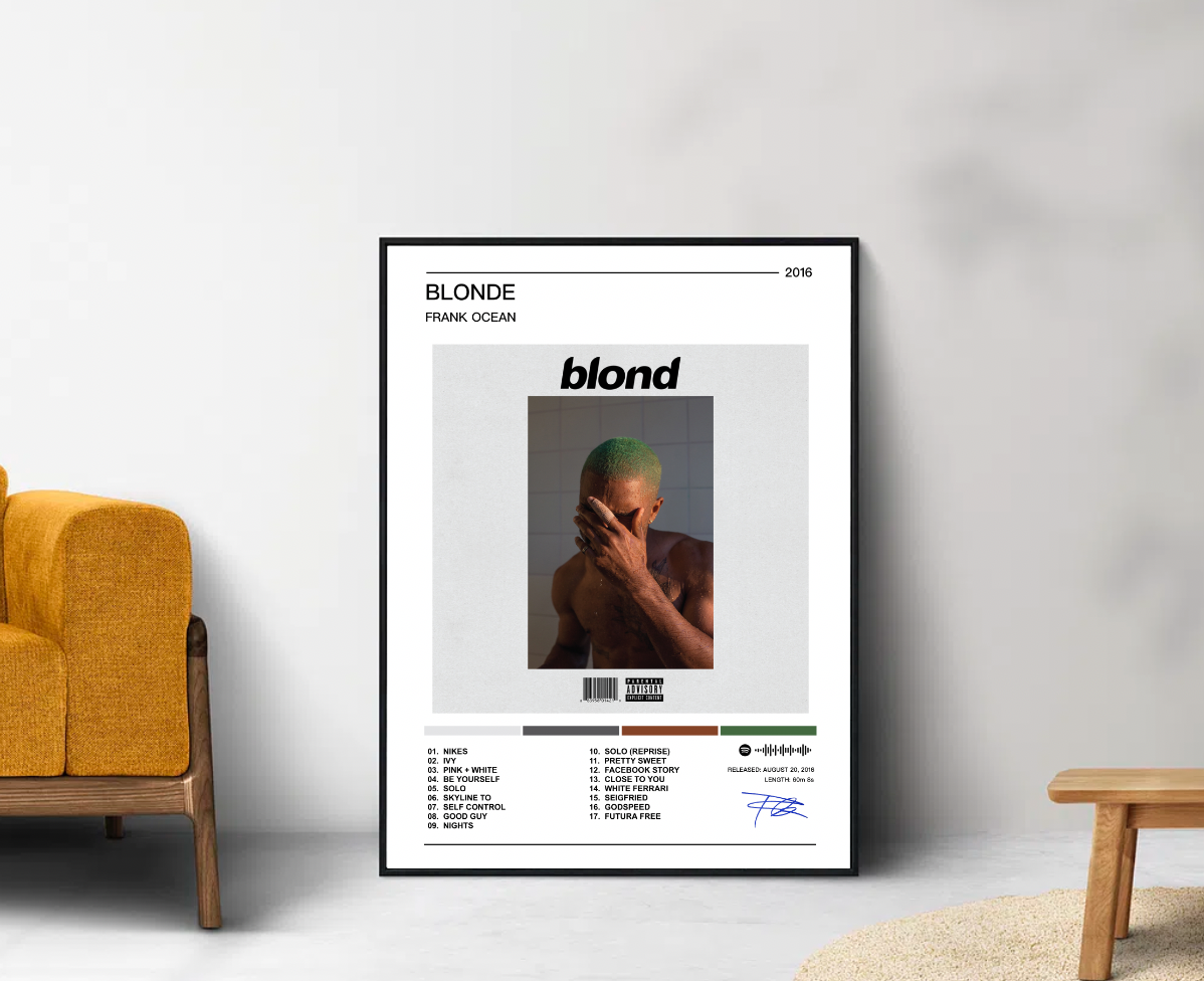 Frank Ocean |  Blonde Album Poster