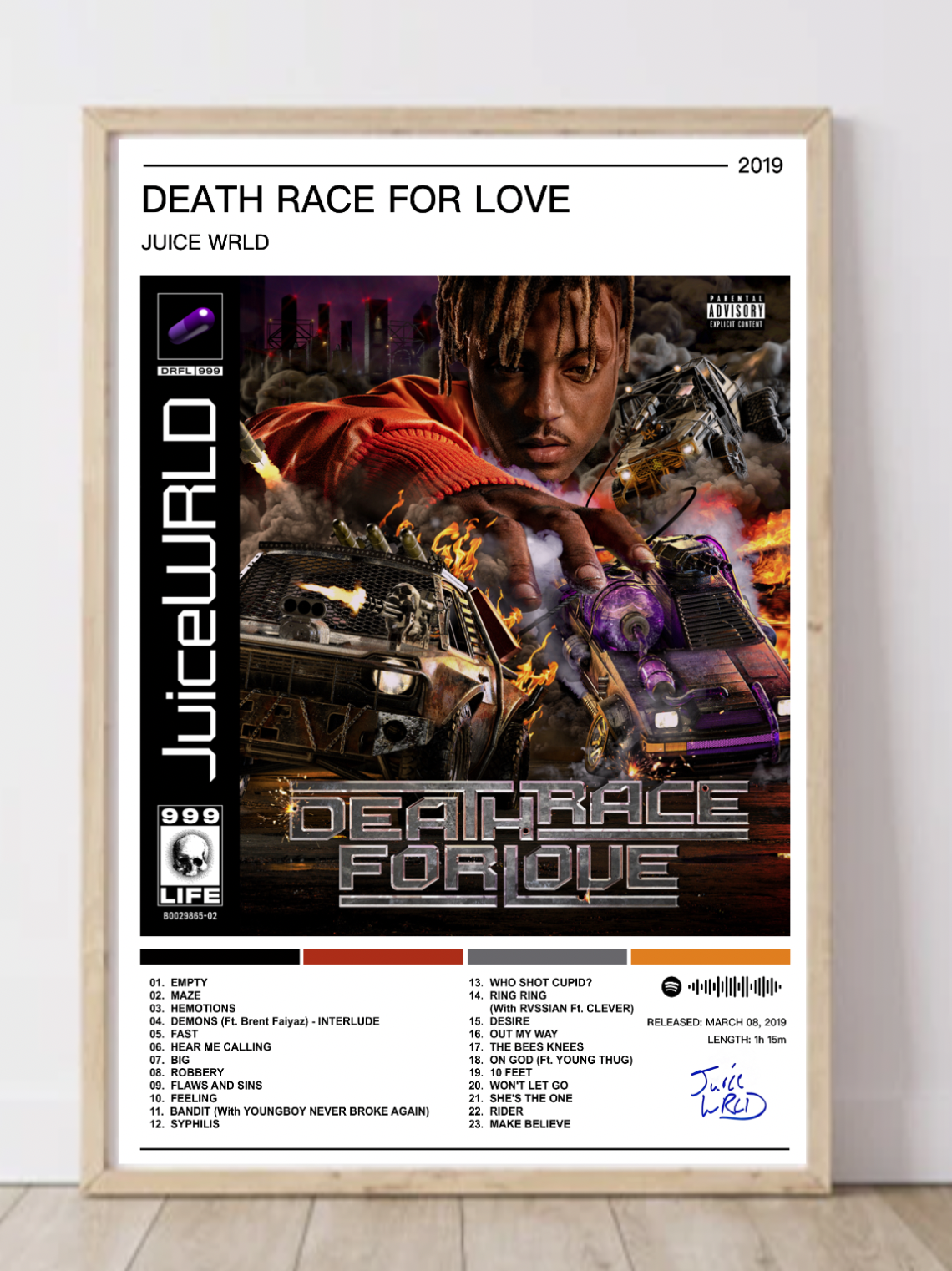 Juice Wrld |  Death Race For Love Album Poster