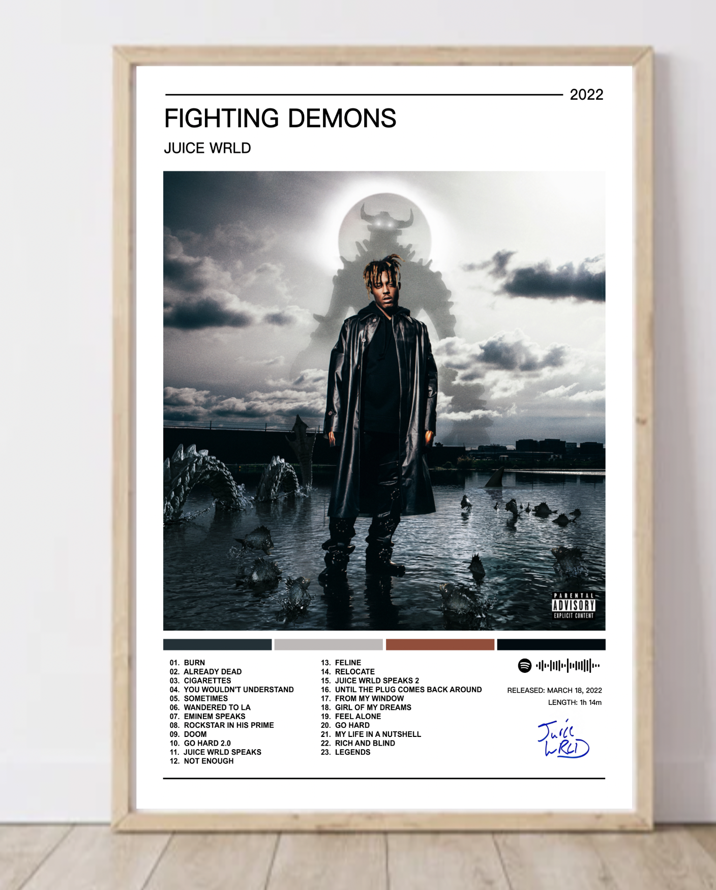 Juice Wrld |  Fighting Demons Album Poster