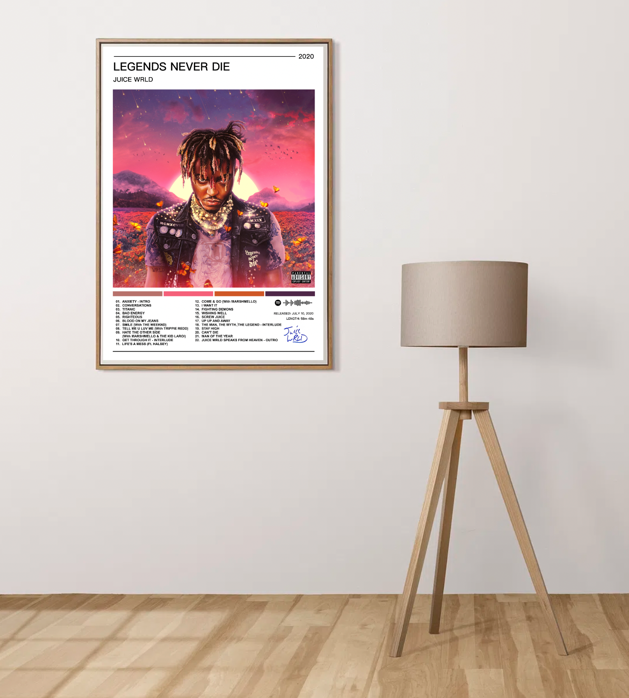 Juice Wrld |  Legends Never Die Album Poster