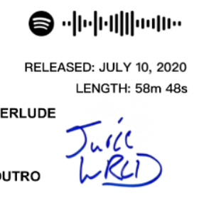 Juice Wrld |  Legends Never Die Album Poster