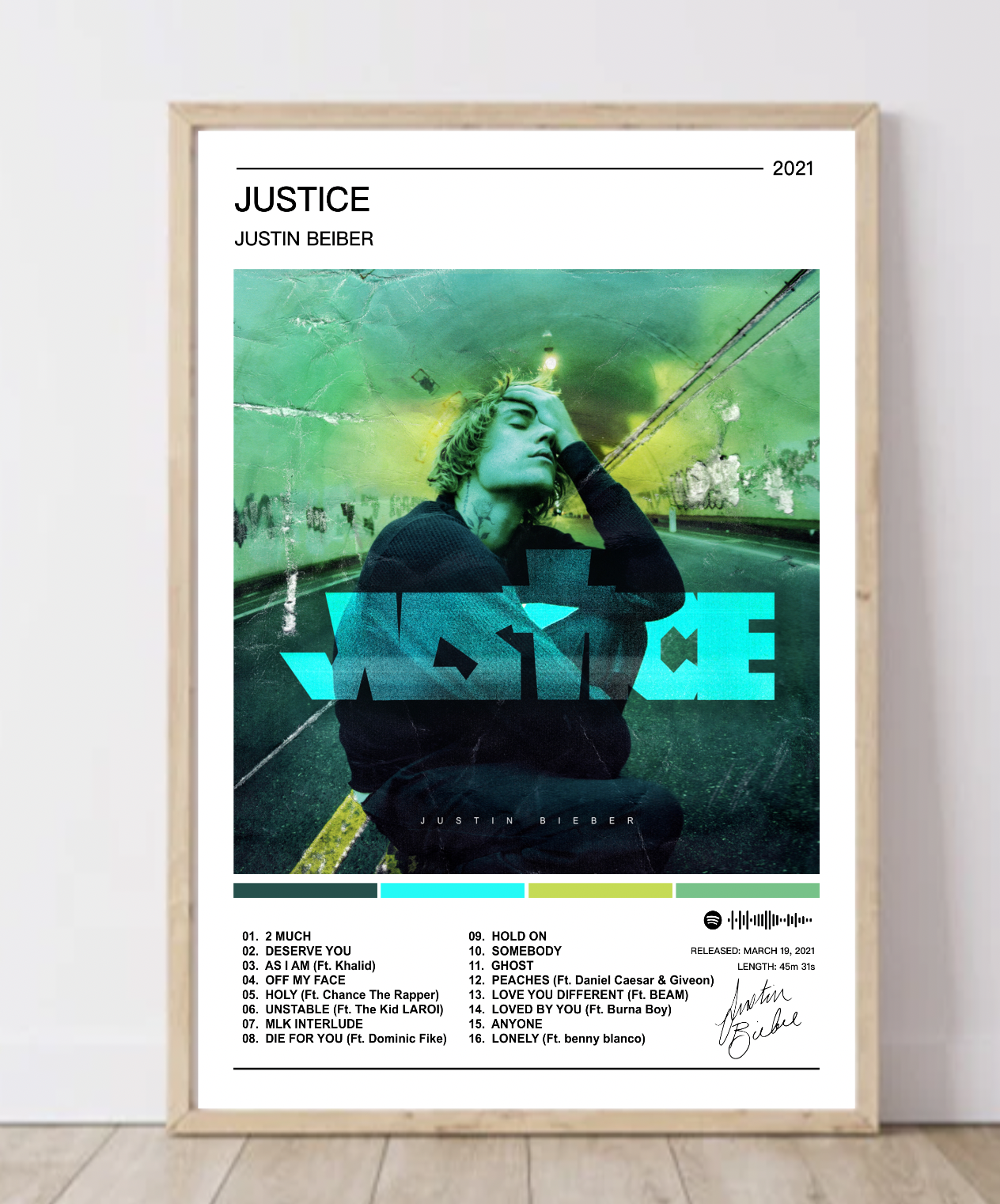 Justin Beiber | Justice Album Poster