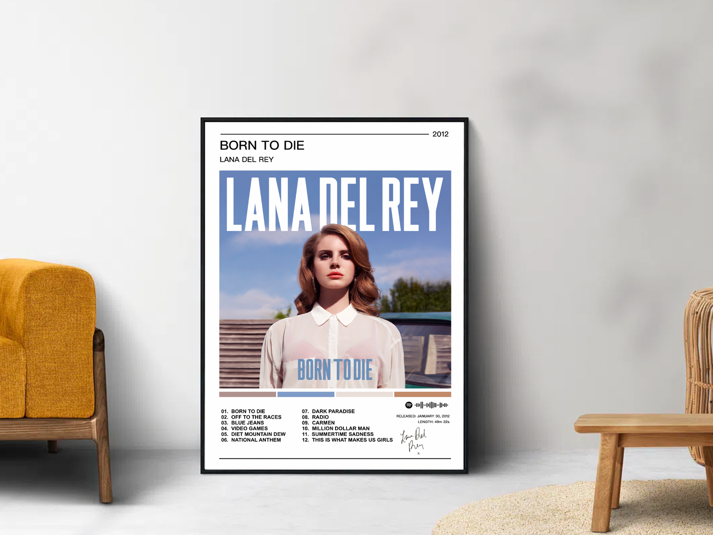 Lana Del Rey | Born To Die Album Poster